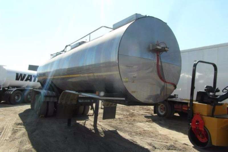 Hendred Tri Axle Milk Tanker Stainless Steel Tank Trailers Trucks for