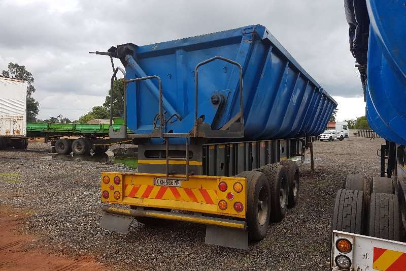 2001 Top Trailer twin bin tri axle Side tipper Trailers Trucks for sale