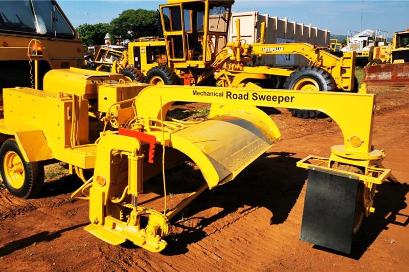   Mechanical Road Sweeper Brooms. Towbehind With 2 C