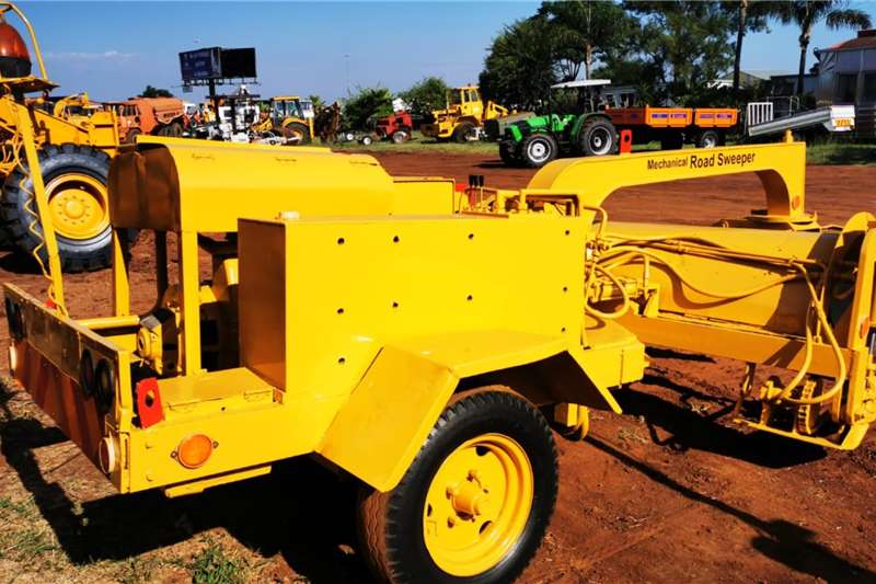   Mechanical Road Sweeper Brooms. Towbehind With 2 C