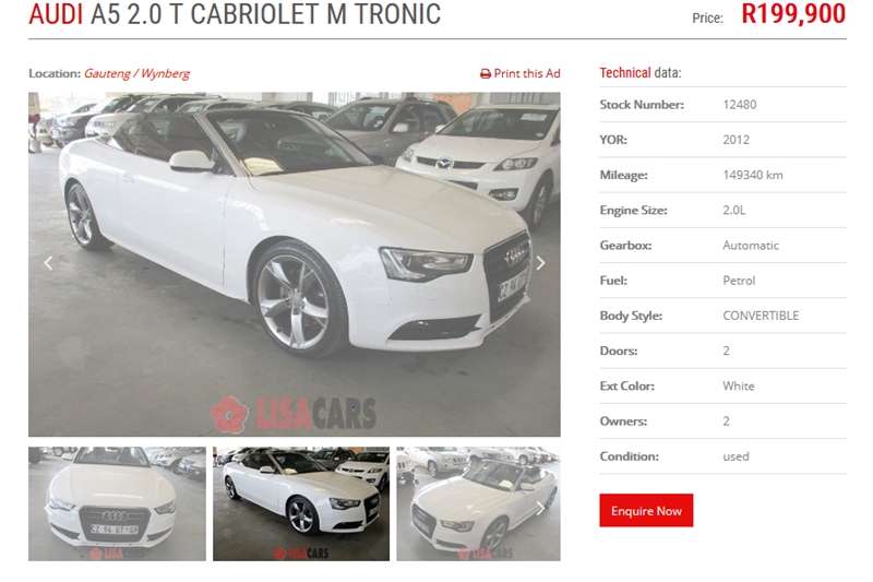 2012 Audi A5 Sportback 20tdi Quattro Sport S Line Sports Cars For