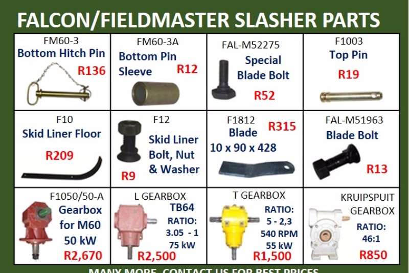 2017 Slashers, PTO's, Gearboxes and Slasher Parts Lawn equipment for ...